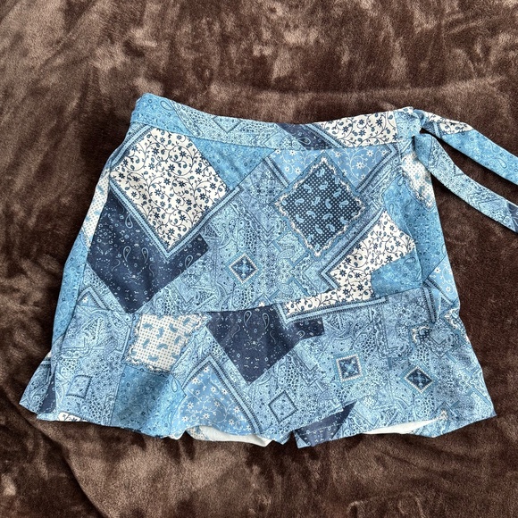 Altar'd State Patchwork Paisley Skort - Picture 3 of 7